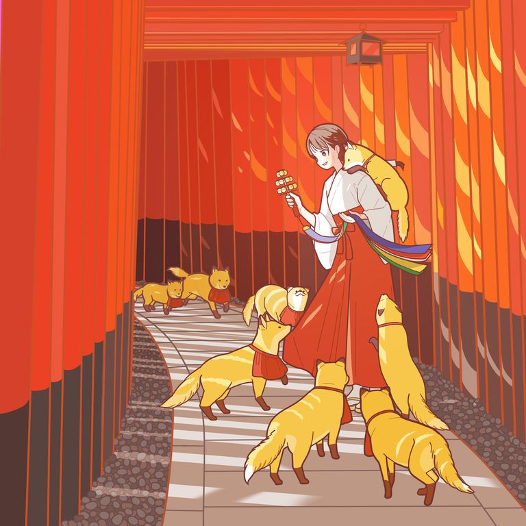 P站美图分享-「巫女」特辑