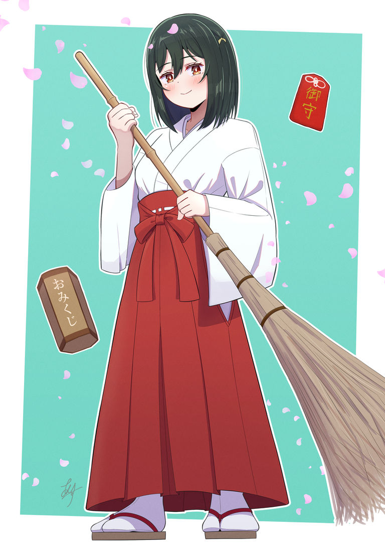 P站美图分享-「巫女」特辑