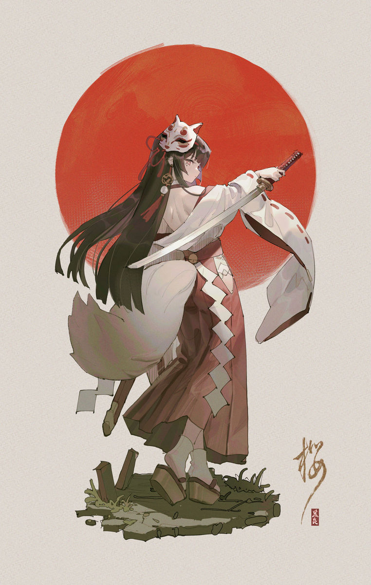 P站美图分享-「巫女」特辑