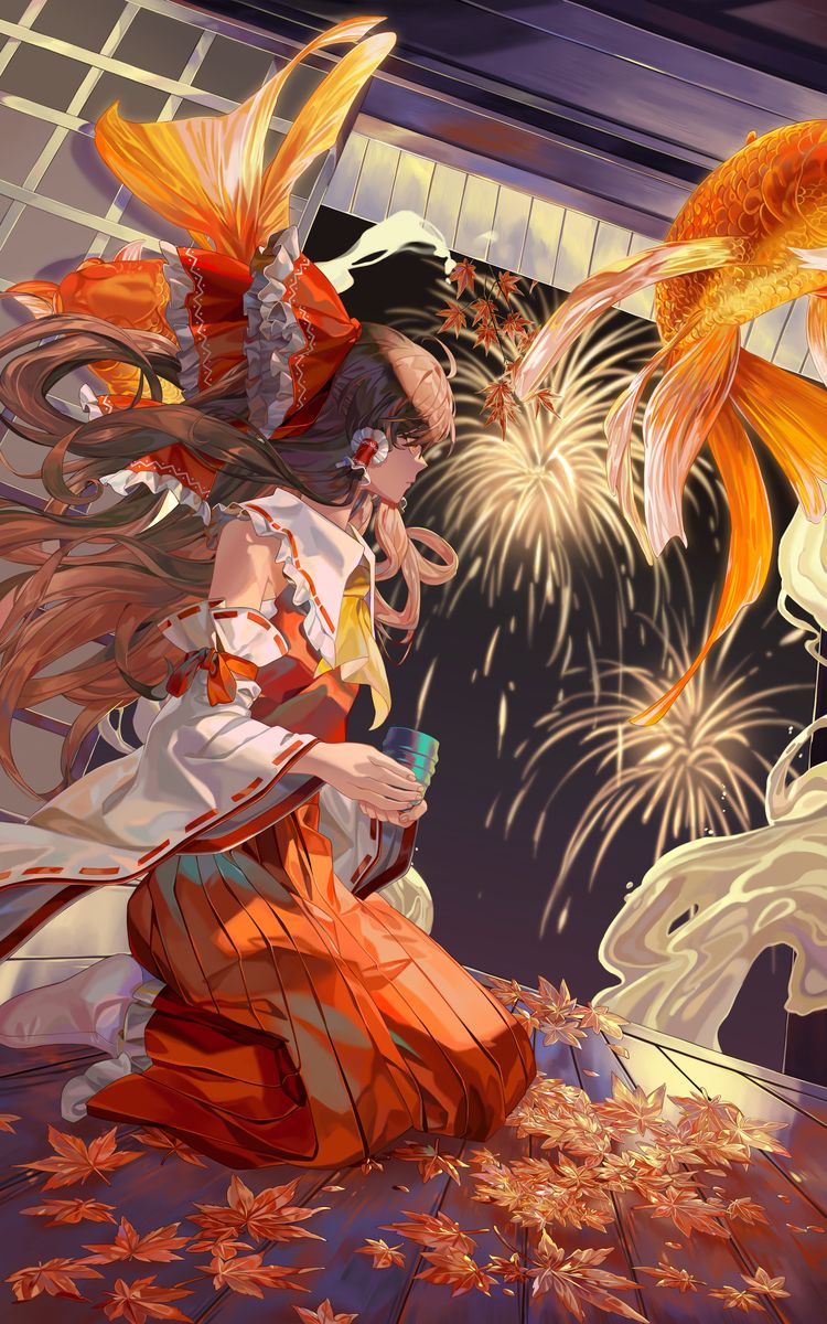 P站美图分享-「巫女」特辑