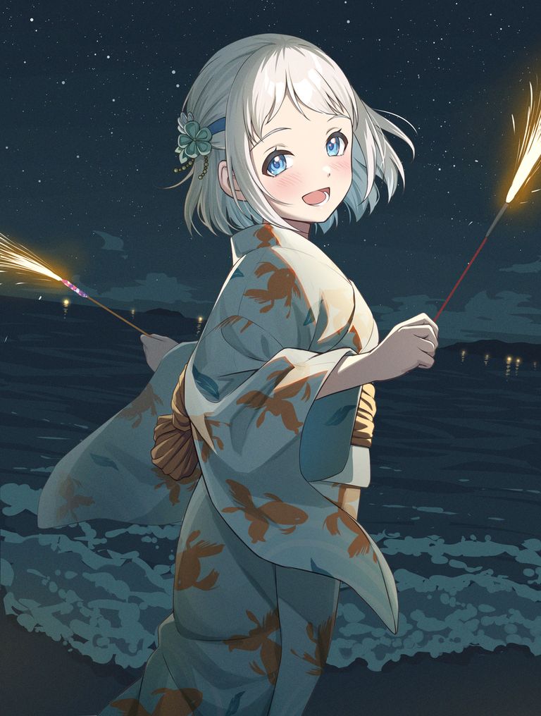 P站美图分享-「手持烟花」特辑